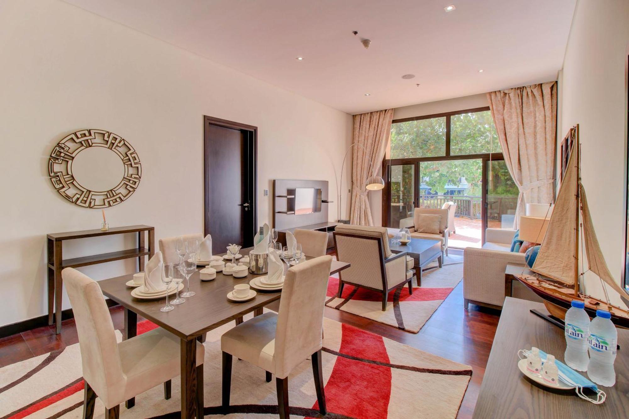 Luxe Getaways Royal Amwaj Palm Jumeirah Resort Apartment Holiday Home Dubaj Szoba fotó