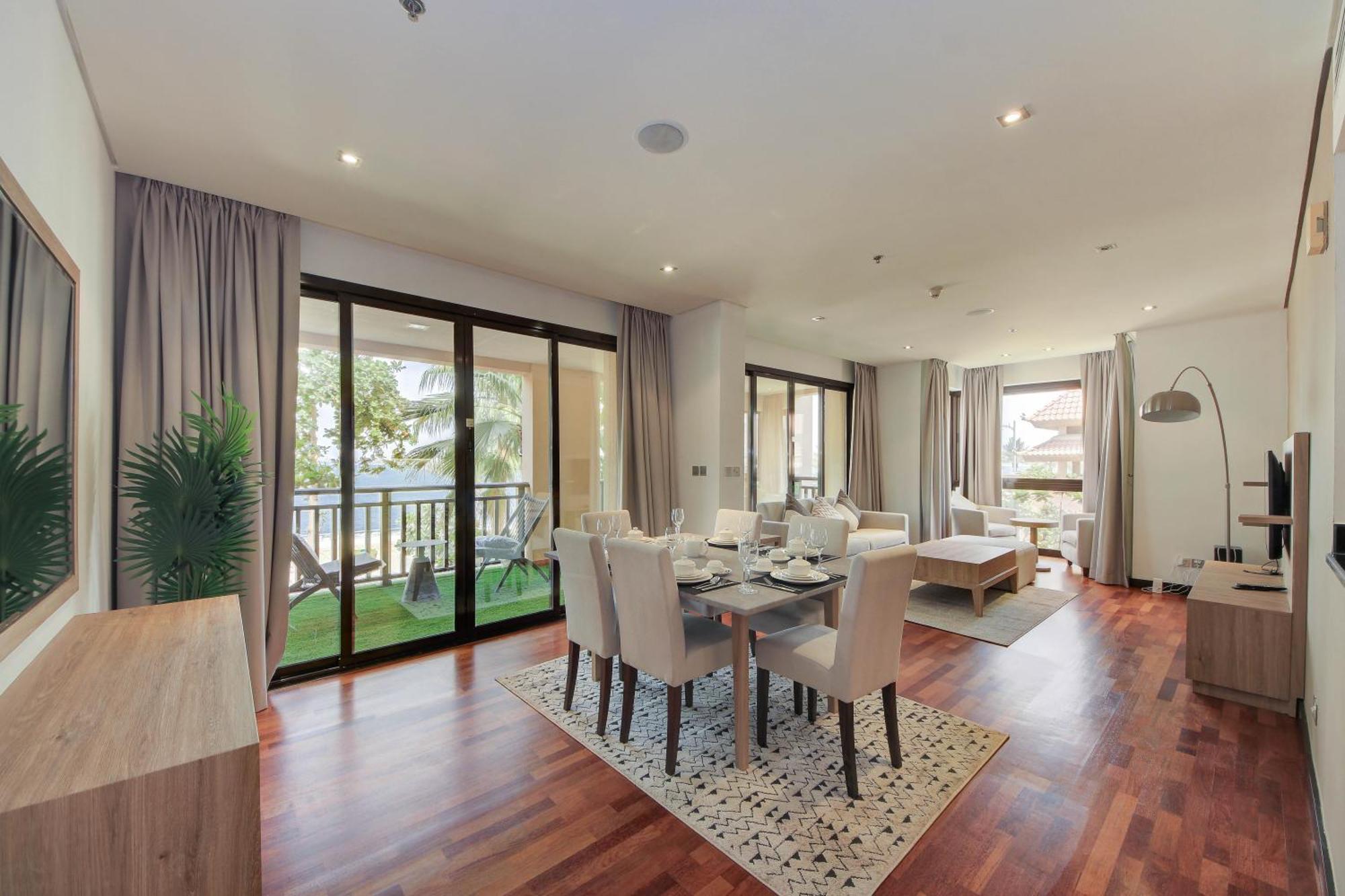 Luxe Getaways Royal Amwaj Palm Jumeirah Resort Apartment Holiday Home Dubaj Kültér fotó
