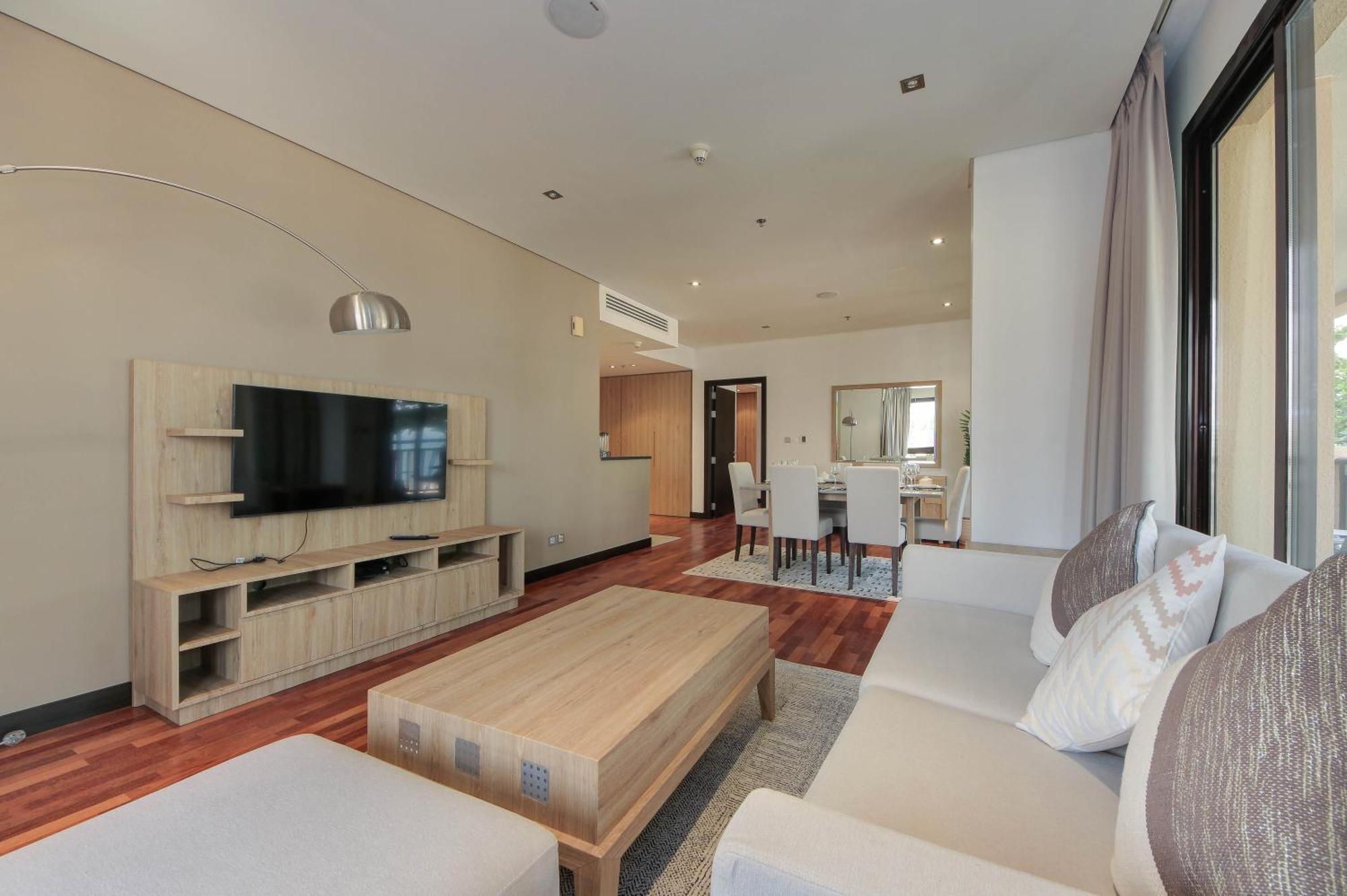 Luxe Getaways Royal Amwaj Palm Jumeirah Resort Apartment Holiday Home Dubaj Kültér fotó
