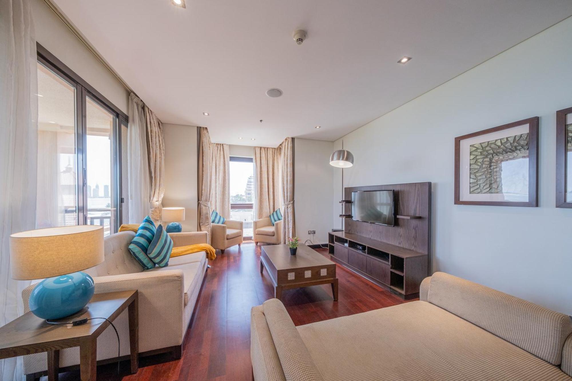 Luxe Getaways Royal Amwaj Palm Jumeirah Resort Apartment Holiday Home Dubaj Kültér fotó
