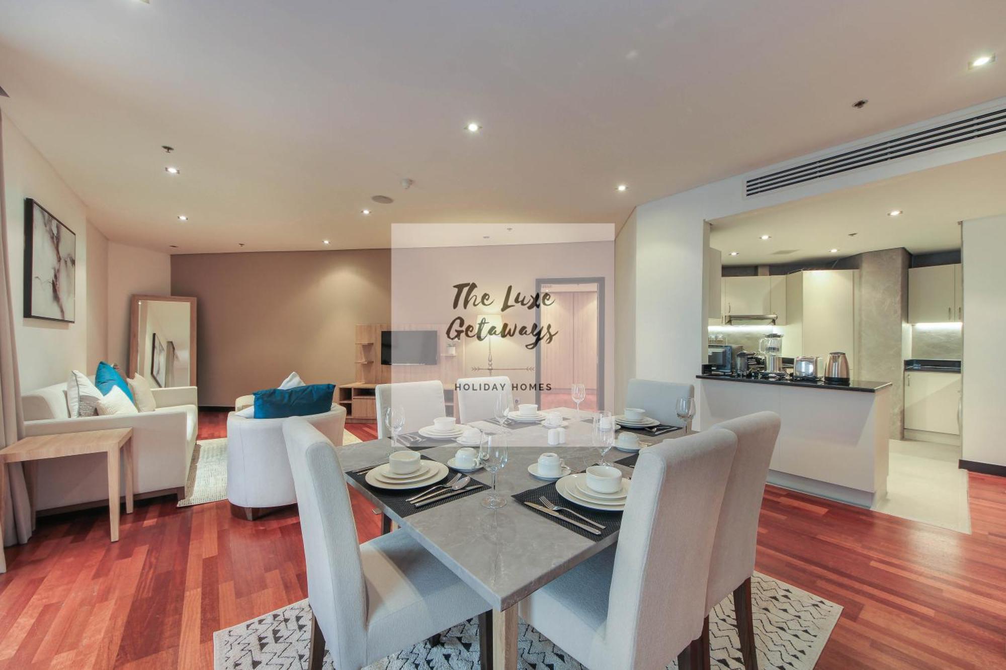 Luxe Getaways Royal Amwaj Palm Jumeirah Resort Apartment Holiday Home Dubaj Kültér fotó
