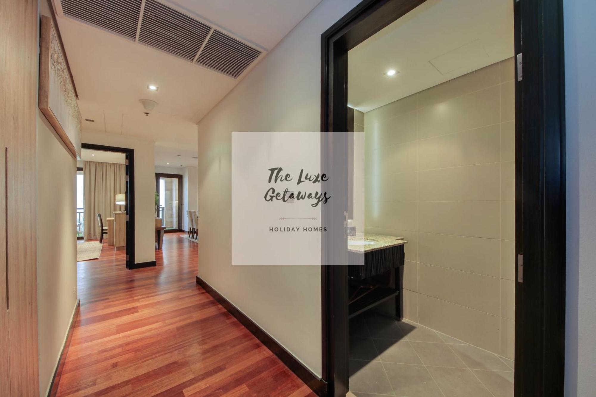 Luxe Getaways Royal Amwaj Palm Jumeirah Resort Apartment Holiday Home Dubaj Kültér fotó