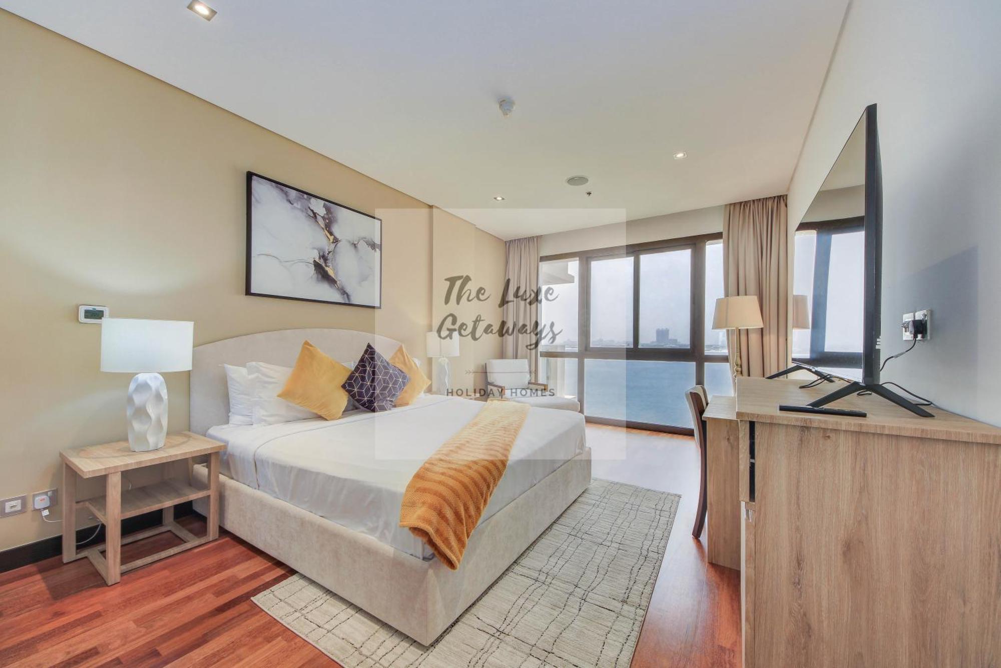 Luxe Getaways Royal Amwaj Palm Jumeirah Resort Apartment Holiday Home Dubaj Kültér fotó