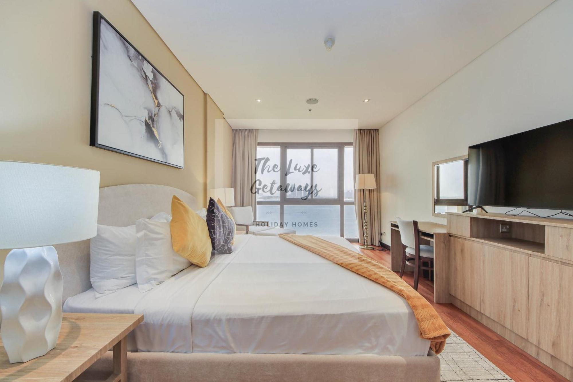 Luxe Getaways Royal Amwaj Palm Jumeirah Resort Apartment Holiday Home Dubaj Kültér fotó