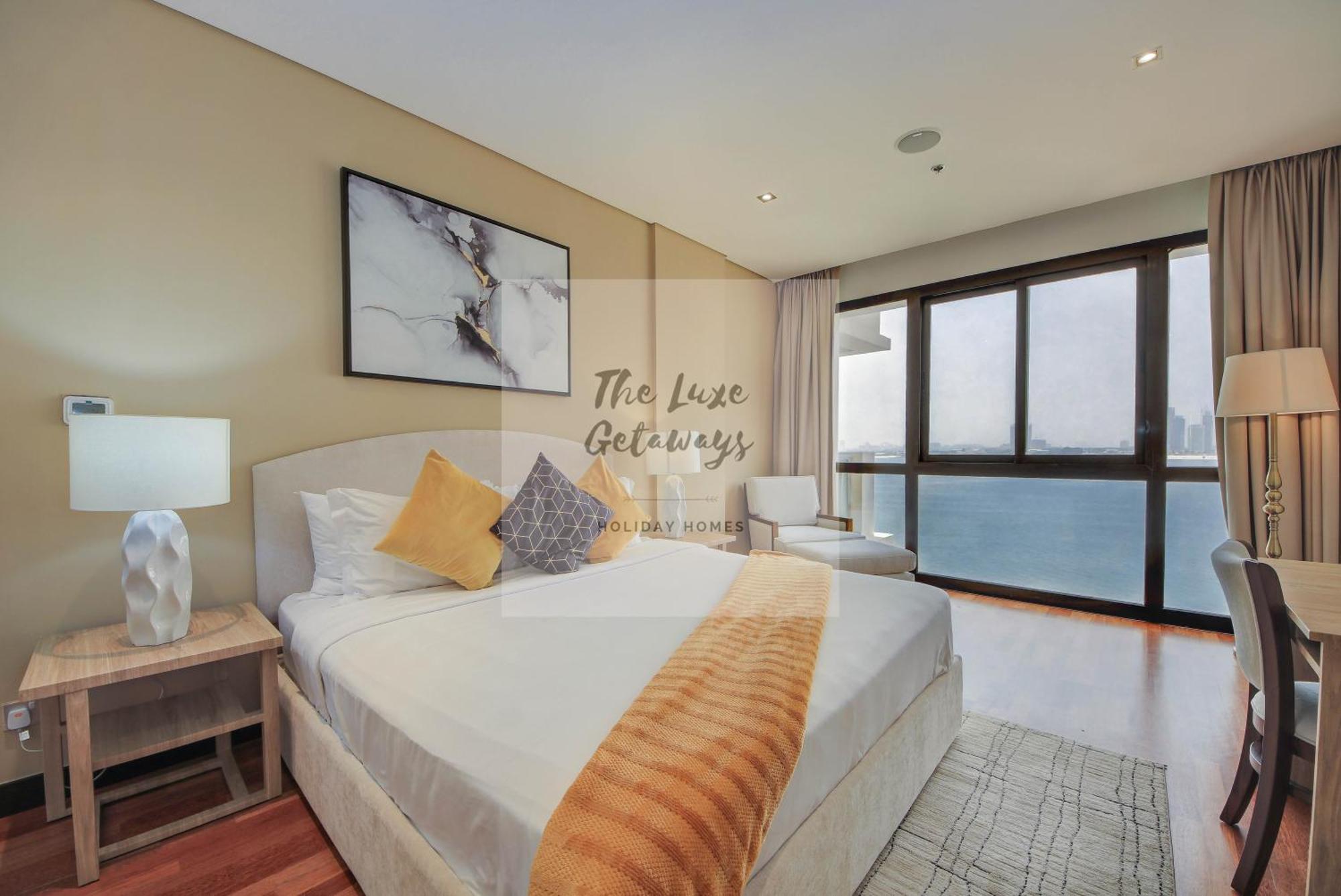 Luxe Getaways Royal Amwaj Palm Jumeirah Resort Apartment Holiday Home Dubaj Kültér fotó